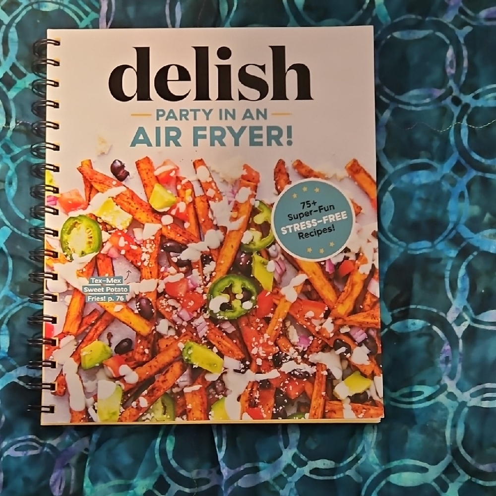 Delish Air Fryer Cookbook with Vibrant Cover Like New